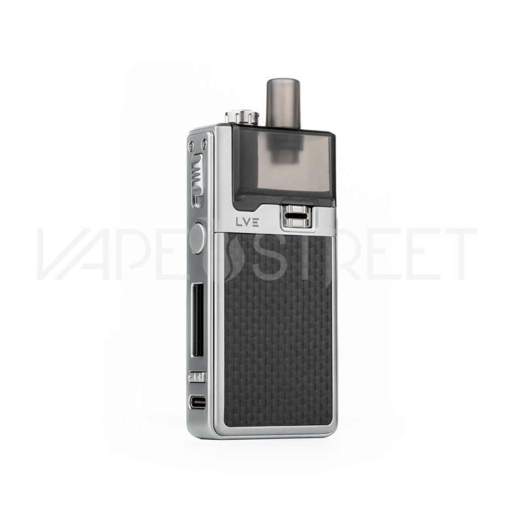 LVE-Orion-2-Color-Silver-Textured-Carbon LVE Orion II 40W Pod System silver Textured Carbon