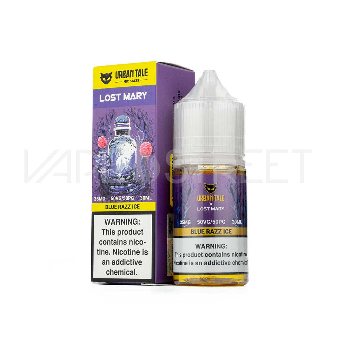 Lost-Mary-Urban-Tale-Nic-Salts-Blue-Razz-Ice Urban Tale x Lost Mary Nic Salts Blue Razz Ice (30ml)