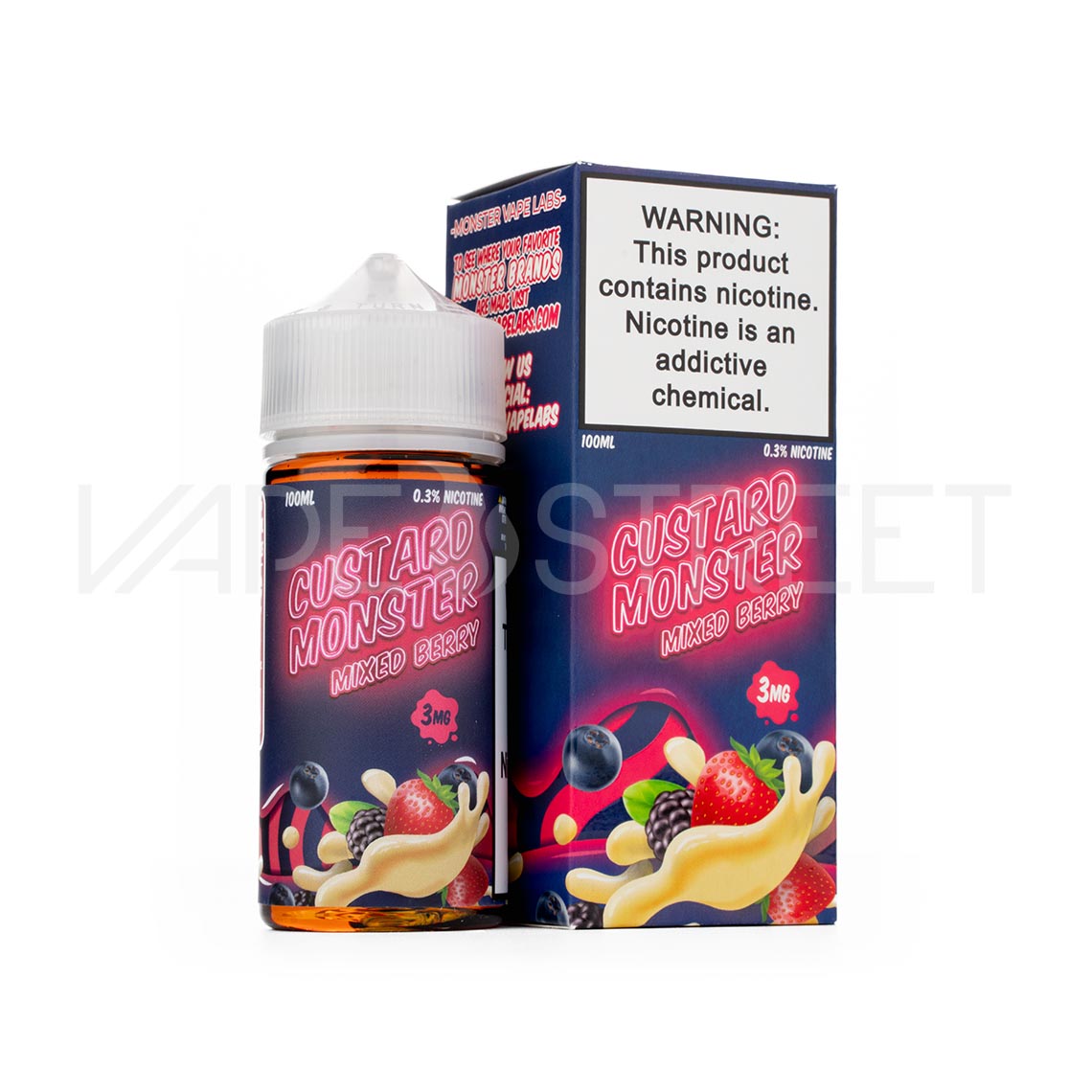 Monster-Vape-Labs-Custard-Monster-Mixed-Berry Custard Monster Mixed Berry 100mL Vape Street