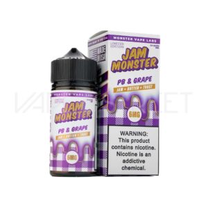 Monster-Vape-Labs-Jam-Monster-PB-Grape PB & Jam Monster Grape 100mL Vape Juice