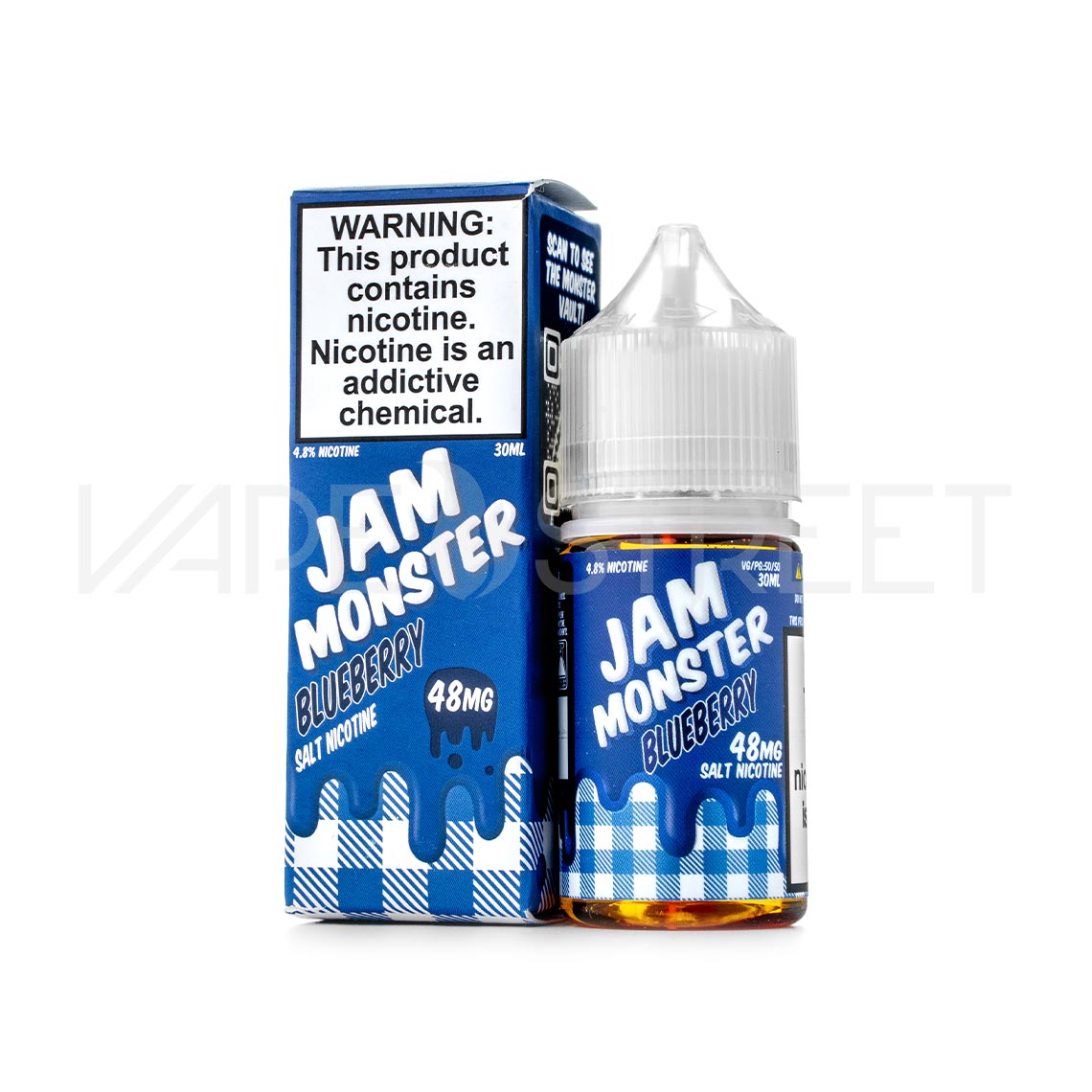 Monster-Vape-Labs-Jam-Monster-Salts-Blueberry Jam Monster Blueberry Salt 30mL