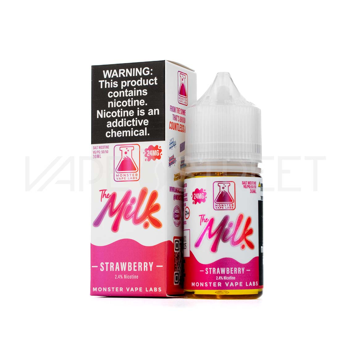 Monster-Vape-Labs-Salts-The-Milk-Salt-Strawberry Monster Vape Labs The Milk Strawberry 30mL Vape Juice