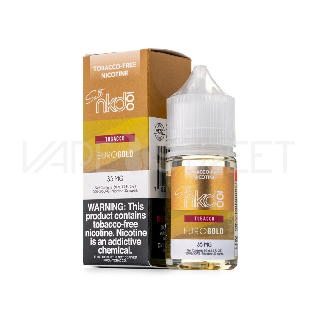 NKD100-Salt-TFN-Euro-Gold-30mL NKD 100 Salt TFN Euro Gold 30ml