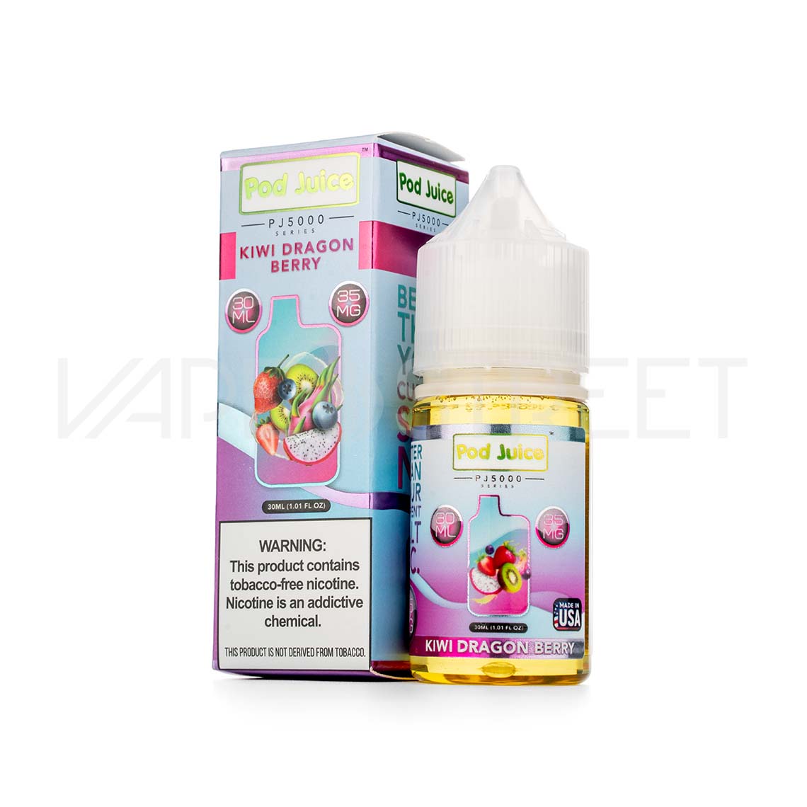 Pod-Juice-PJ5000-Series-TFN-Salt-Kiwi-Dragon-Berry Pod Juice Salt PJ5000 Kiwi Dragon Berry 30ml