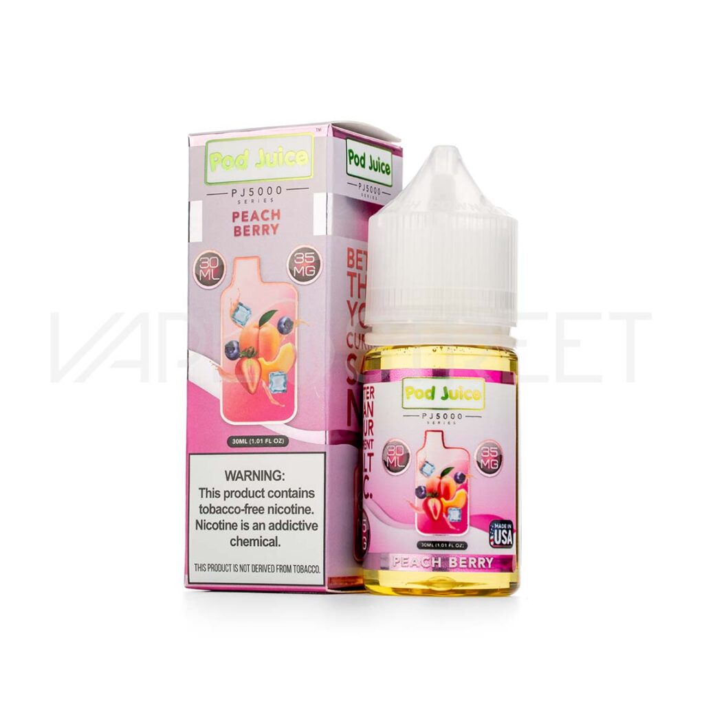 Pod-Juice-PJ5000-Series-TFN-Salt-Peach-Berry Pod Juice Salt PJ5000 Peach Berry 30ml