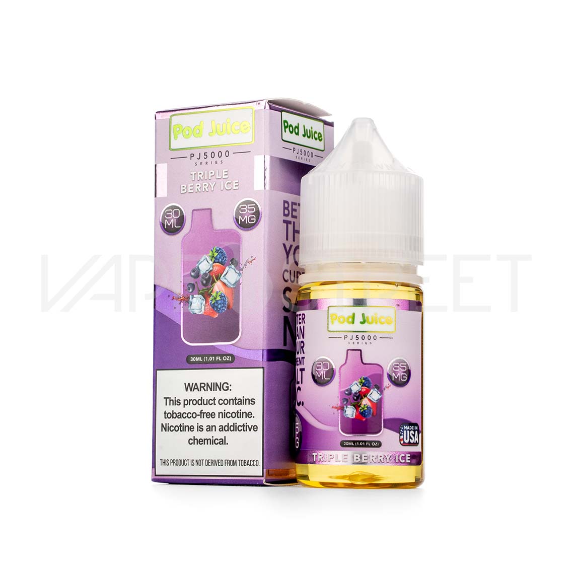 Pod Juice Salt PJ5000 Triple Berry