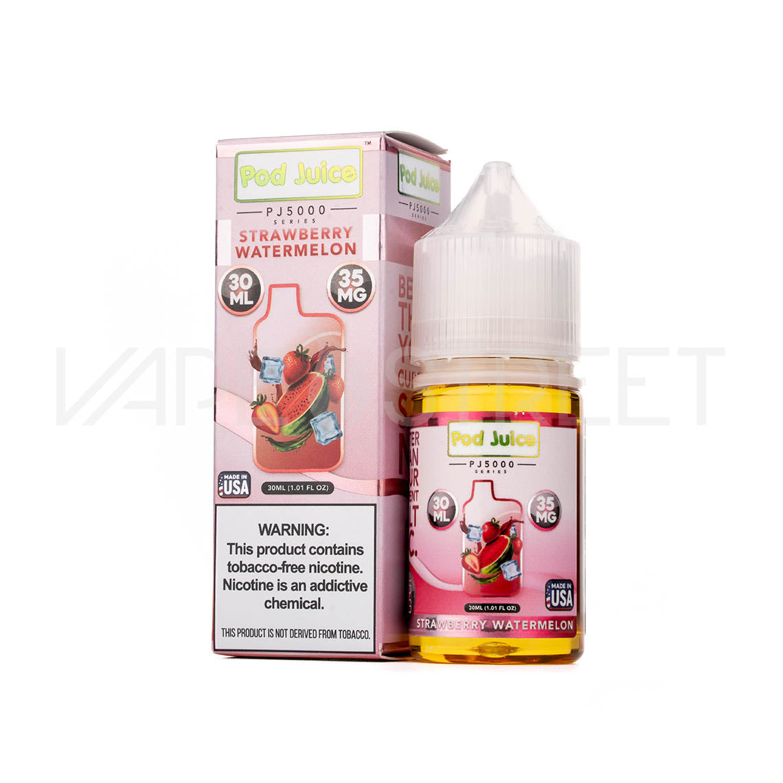 Pod-Juice-PJ5000-Strawberry-Watermelon Pod Juice Salt PJ5000 Strawberry Watermelon 30ml