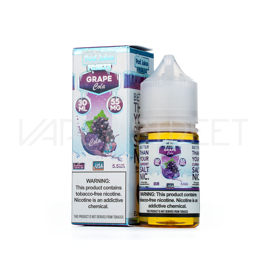 Pod-Juice-Salt-Freeze-Grape-Cola Pod Juice Salt Grape Cola Freeze 30mL Vape Juice