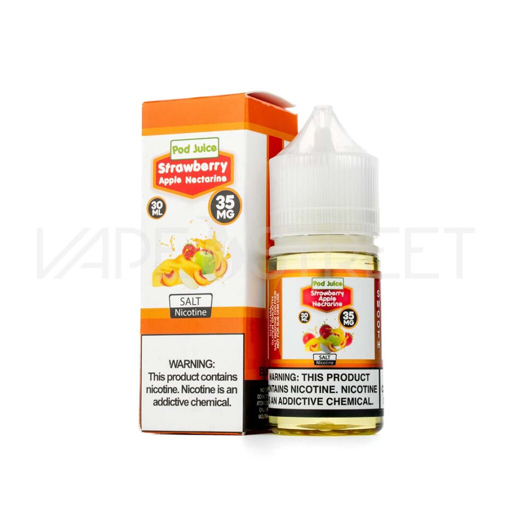 Pod-Juice-Salt-Strawberry-Apple-Nectarine Pod Juice Strawberry Apple Nectarine 30ml