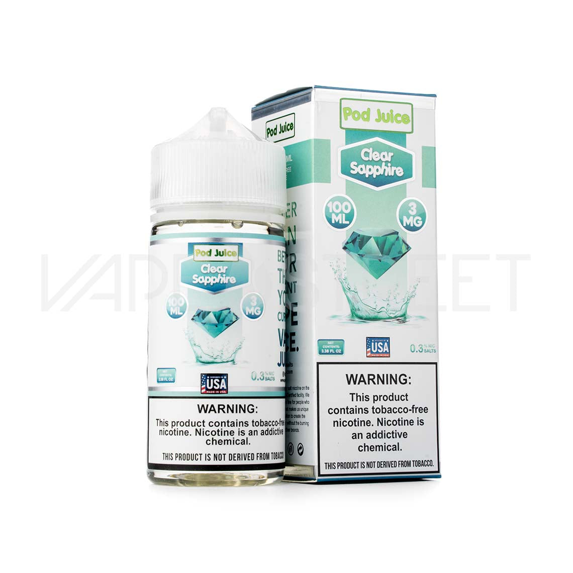 Pod-Juice-TFN-Clear-Shapphire Pod Juice Clear Sapphire 100ml