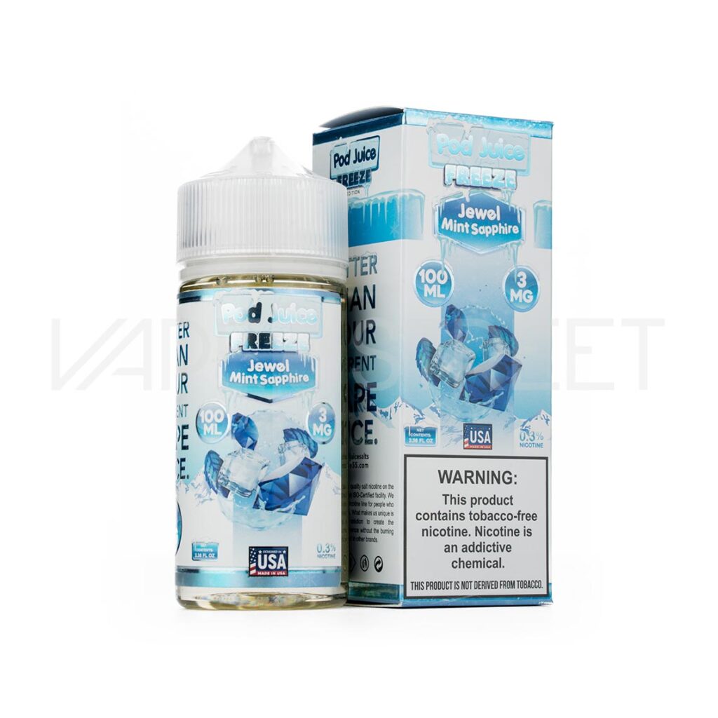 Pod-Juice-TFN-Freeze-Jewel-Mint-Sapphire Pod Juice Freeze Jewel Mint Sapphire 100mL Vape Street