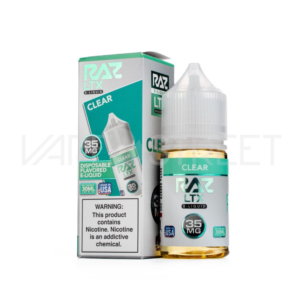 Raz-LTX-Clear Raz LTX Salt Clear 30mL Vape Juice