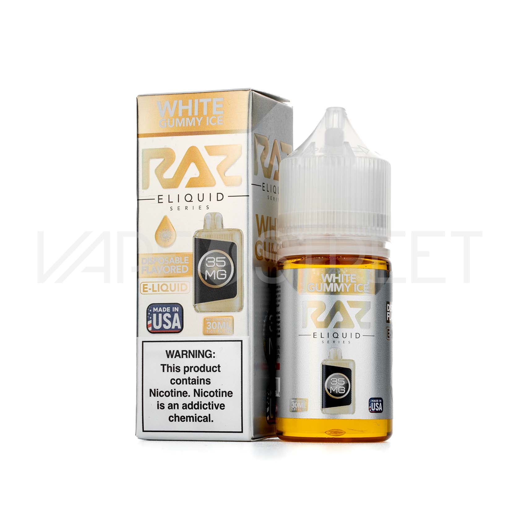 Raz-Salt-White-Gummy-Ice Raz Eliquid White Gummy Ice 30ml Vape Juice