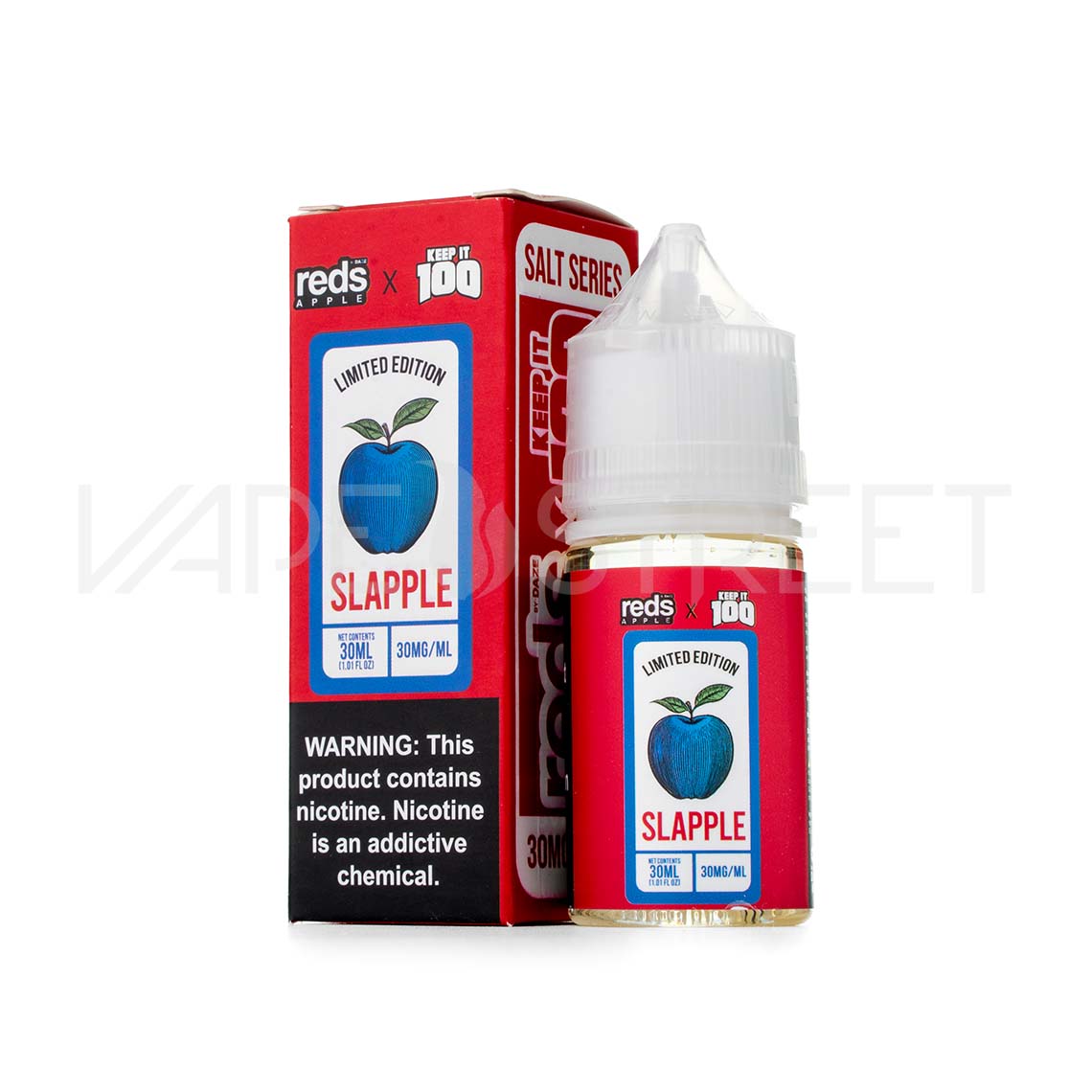 Reds-Apple-Keep-It-100-Salt-Limited-Edition-Slapple 7 Daze Red Apple x Keep it 100 Salt Slapple 30mL