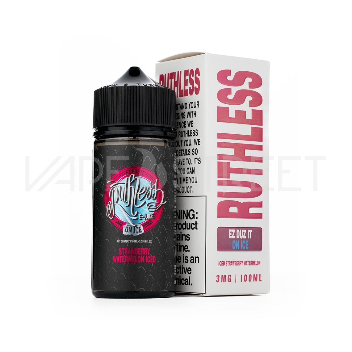 Ruthless-Ez-Duz-It-On-Ice-Strawberry-Watermelon-Iced Ruthless Ez Duz It on Ice 100mL Vape Street