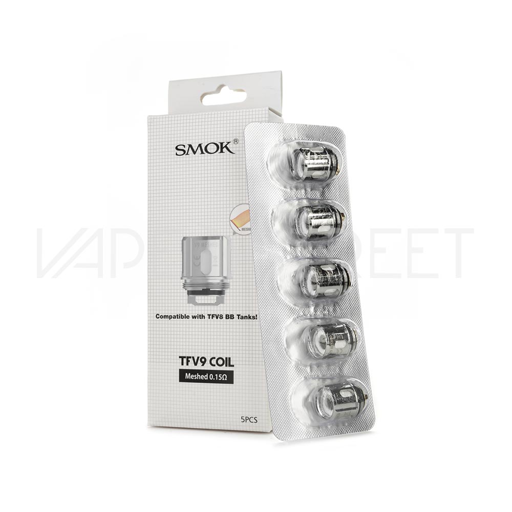SMOK-TFV9-Replacement-Coil SMOK TFV9 Replacement Coils 0.15ohm Mesh Coils