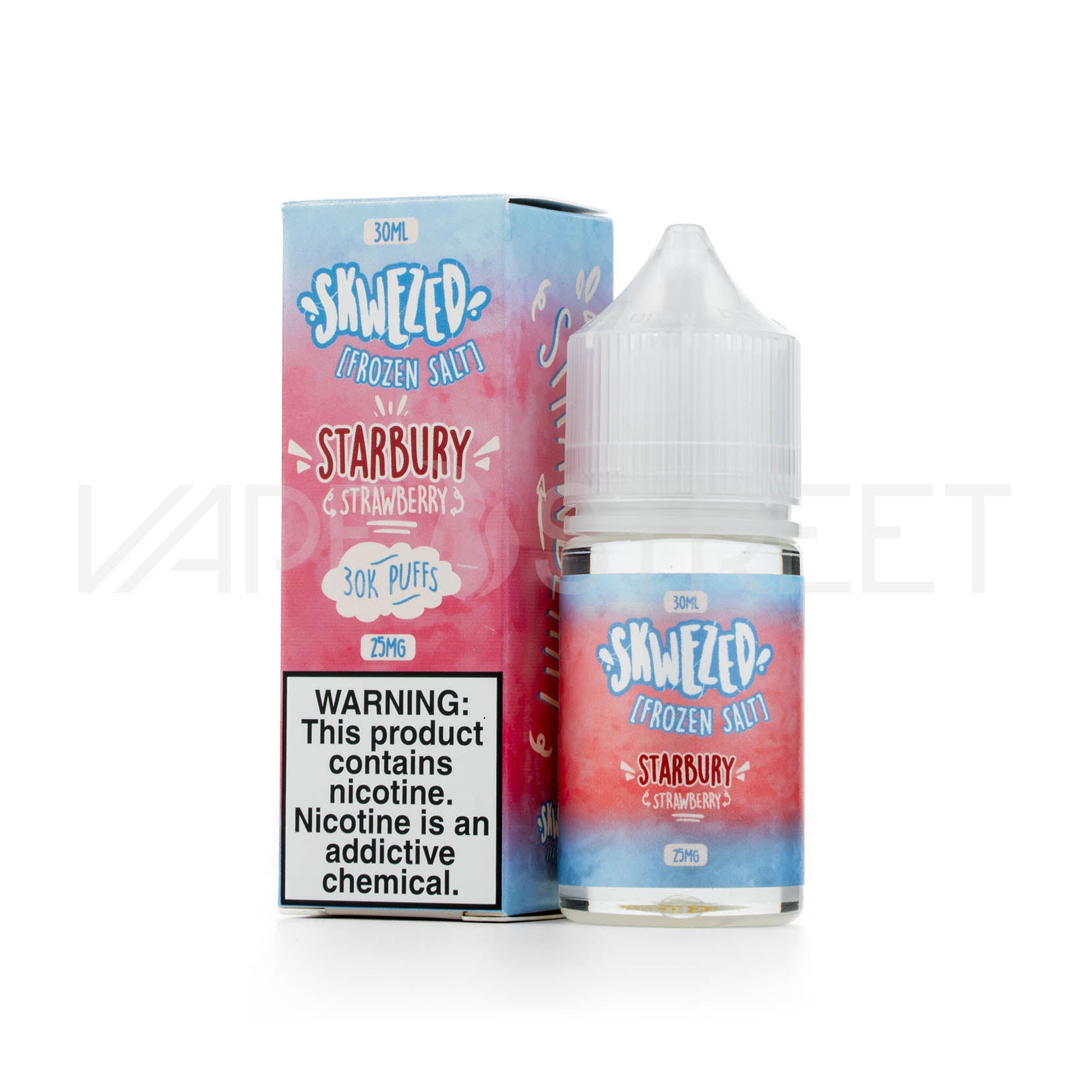 Skwezed-Frozen-Salt-Starbury-Strawberry Skwezed Frozen Salt Starbury Strawberry Ice 30mL Vape Juice