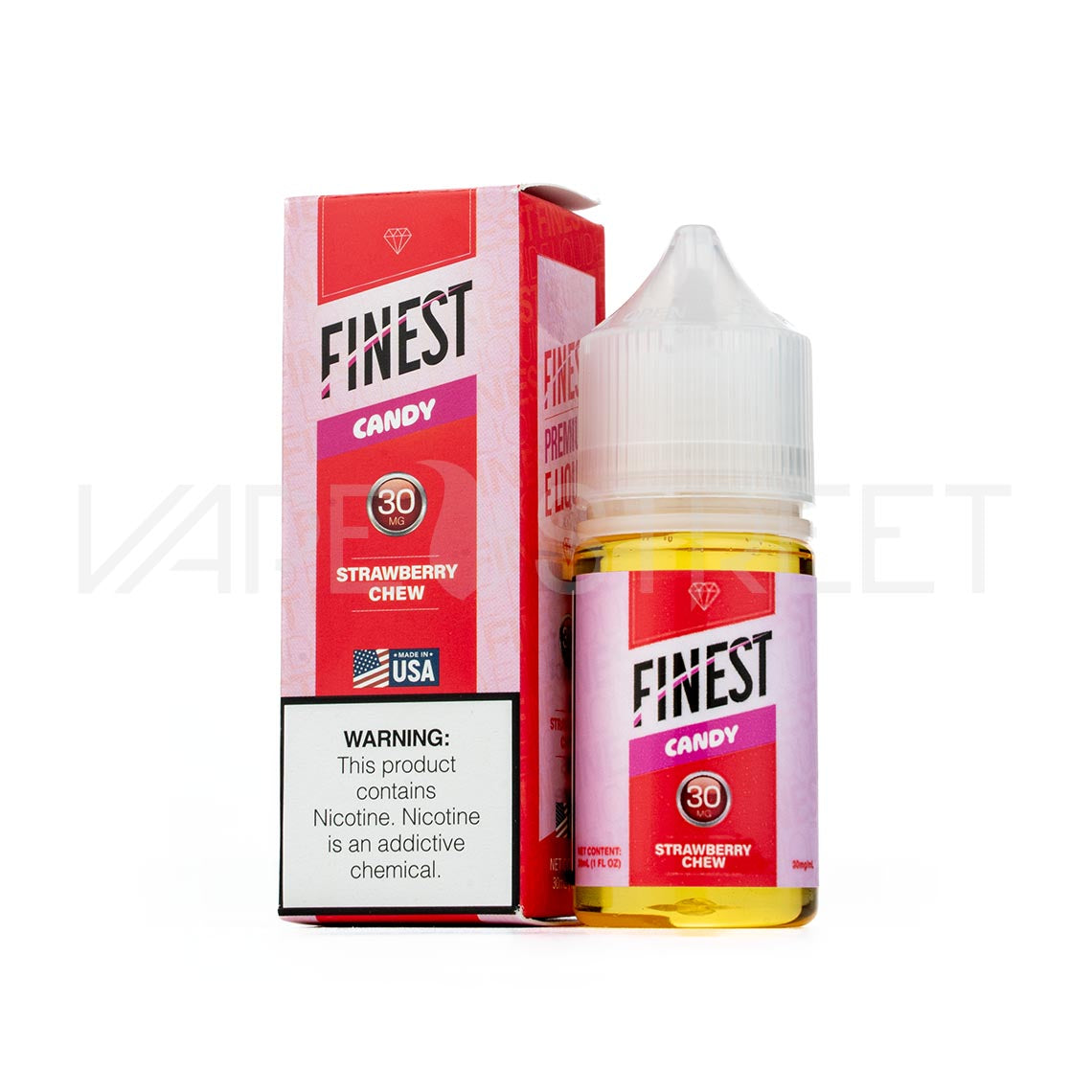 The-Finest-Salt-Candy-Strawberry-Chew The Finest SaltNic Candy Strawberry Chew 30mL Vape Juice