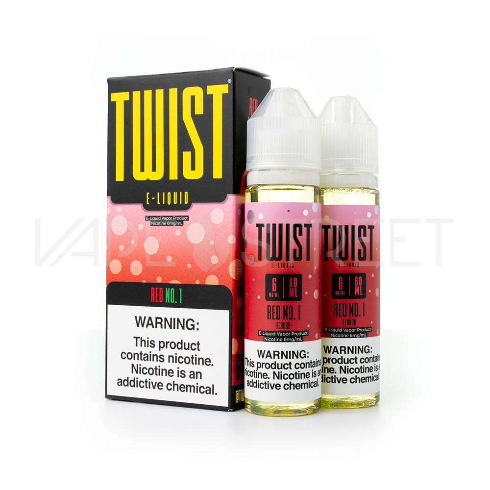 Twist-E-Liquid-PTMA-Red-No-1 Twist E-Liquid Red No.1 Watermelon Madness (60ml x 2)