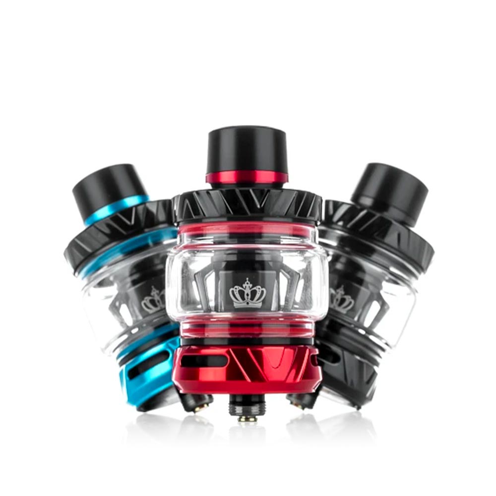 Uwell-Crown-5-Subohm-Tank-01 Uwell Crown 5 Sub-Ohm TankColor Blue, Red, and Black
