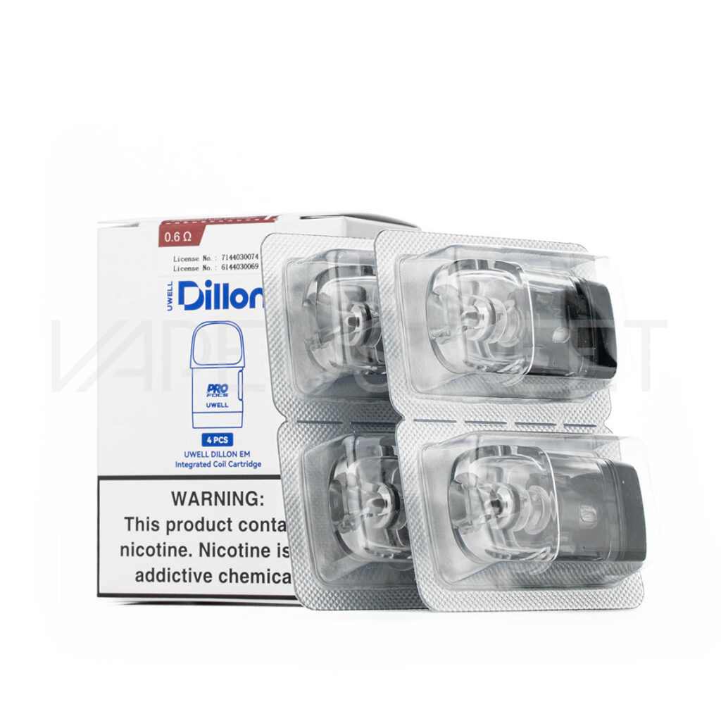 Uwell-Dillon-Replacement-Pods Uwell Dillon Replacement Pods 4 pack