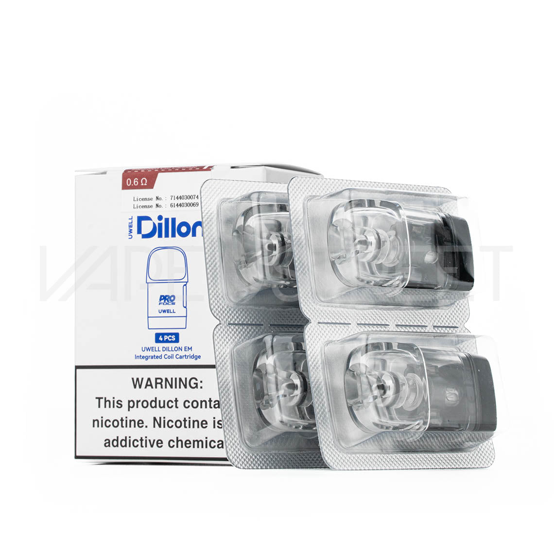 Uwell-Dillon-Replacement-Pods Uwell Dillon Replacement Pods 4 pack
