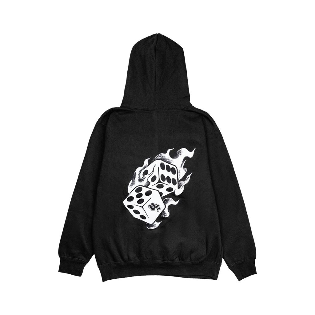 Vape-Street-Hoodie-Dice-Black-02 Vape Street Black Fire Dice Hoodie