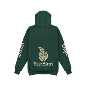 Vape-Street-Hoodie-Paisley-Green-Gold-02 Vape Street Hoodie Paisley Green Gold Lower Back Design