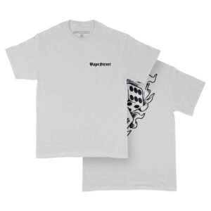 Vape Street White Fire Dice T-Shirt
