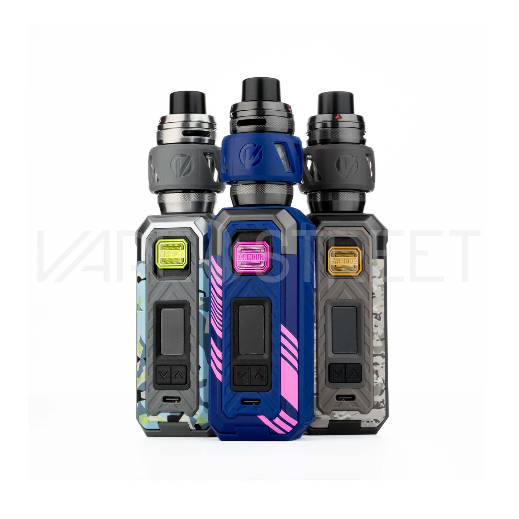 Vaporesso-Armour-S-iTank-Starter-Kit-Main Vaporesso Armour S Starter Kit with iTank T Colors Camo Blue, Cyber Blue, Camo Brown
