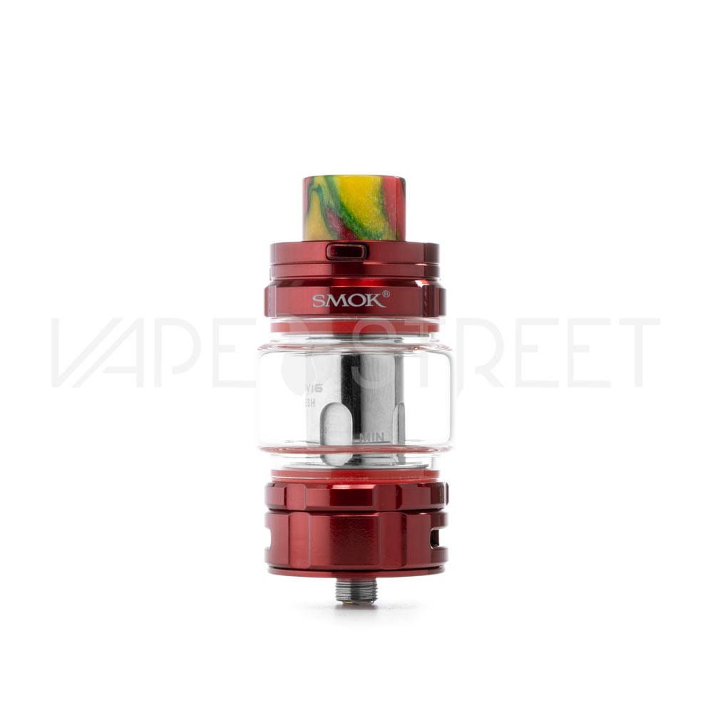 smok-tfv16-tank-red SMOK TFV16 Mesh Tank Red