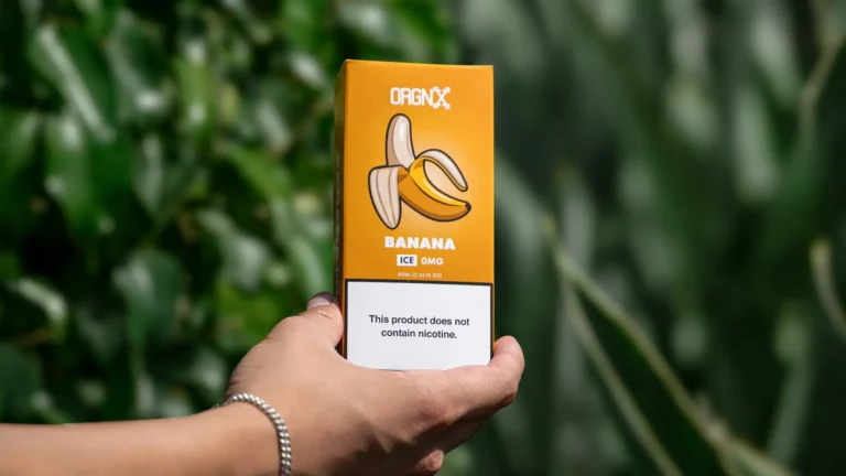 Vape Street Best Zero Nicotine Vape Juice ORGNX Eliquids Banana Ice